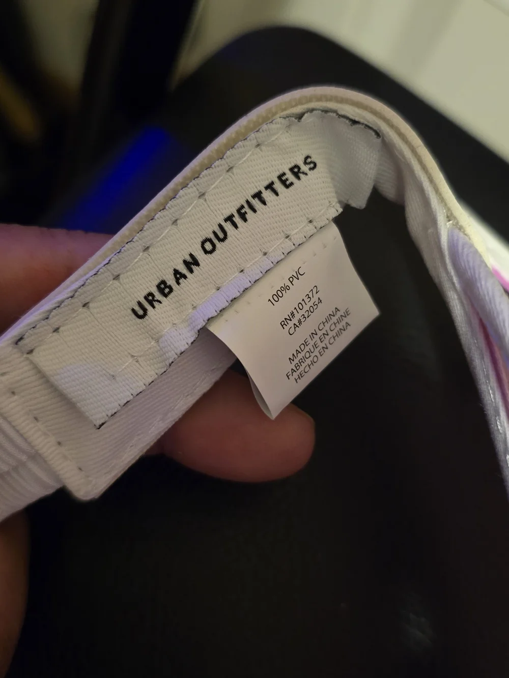 Urban Outfitters Pink Tinted Visor - White Trim